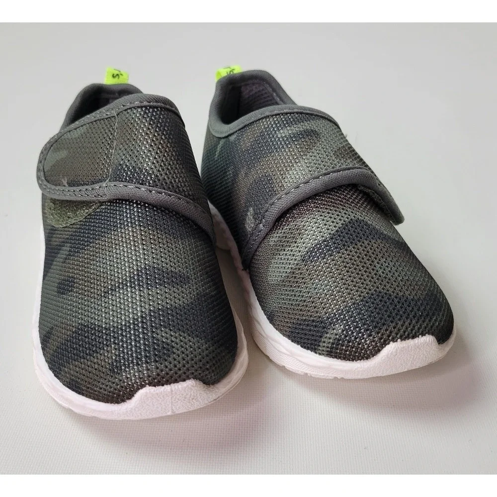 Carters Lorena Toddler Boys Camo‎ Mesh Sneakers Gray Green Size 7M CF21M08H